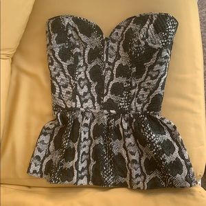 Parker Penelope Snakeskin Top